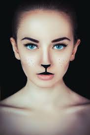 hd wallpaper woman with cat makeup