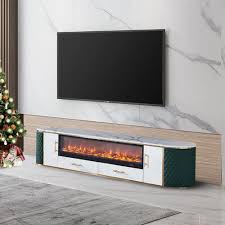 Oval Fireplace Tv Stand With Drawers
