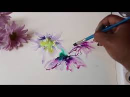 Watercolor Flower Painting Wet On Wet