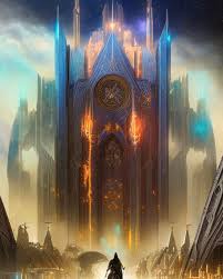 fantastic mage tower background