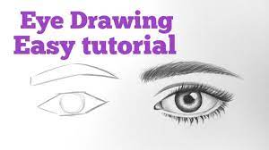 On the face, mark the center line with 4 ticks spread equally apart. How To Draw An Eye Eyes Easy Step By Step For Beginners Eye Drawing Easy Tutorial With Pencil Basics Youtube