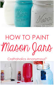 how to paint mason jars tips and tricks