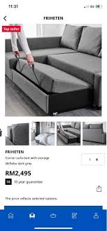 Friheten Ikea Corner Sofa Bed With
