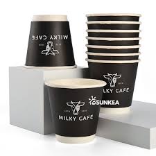 Double Wall Paper Coffee Cup With Lid