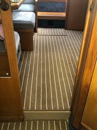 teak boat carpet on a sealine 328