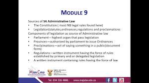 of administrative law module 9