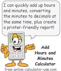 add hours minutes calculator