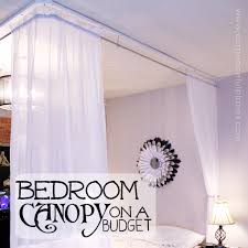 make an inexpensive diy bed canopy