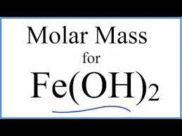 molar m molecular weight of fe oh