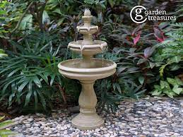 Resin Tiered Outdoor Fountain