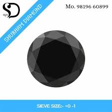 natural shubham round black diamond