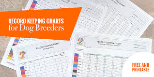 Record Keeping Charts For Breeders Free Printable Puppy