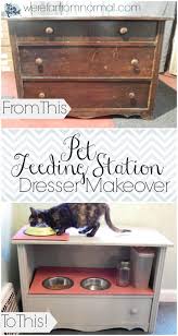 Maybe you would like to learn more about one of these? Diy Pet Feeding Station Dresser Makeover Far From Normal