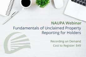 Reporting Overview National Association Of Unclaimed