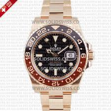 Rolex gmt master ii luxury watches. Rolex Gmt Master Ii Rose Gold 40mm Swiss Replica Watch