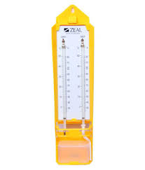 Zeal England Thermometer Wet And Dry Bulb Hygrometer Humidity Temp Meter