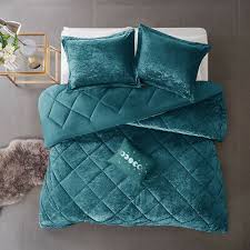 ultra soft plush cozy teal blue velvet