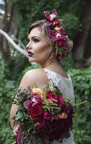 lush autumn wedding inspiration bride