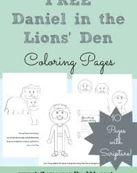 This daniel and the lions den picture coloring pageready to print and paint for your kids. Free Coloring Pages