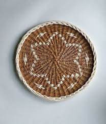 Large Woven Basket Wall Hanging On