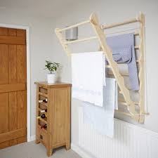 Wall Mounted Wooden Clothes Airer