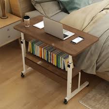 A rolling laptop desk stand, which distinguishes itself with adjustable height and angle. Laptop Side Table Household Home Sofa Table Tv Tray Couch Sofa End Table Laptop Desk Bamboo Coffee Table Computer Table Shelf Brown Buy Sell Online Best Prices In Srilanka Daraz Lk