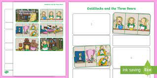 Father bear, mother bear and baby bear! Goldilocks And The Three Bears Story Sequencing Simplified Activity