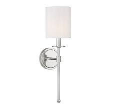 1 Light Wall Sconce In Polished Nickel