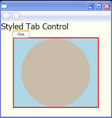 style a tabcontrol using templates for