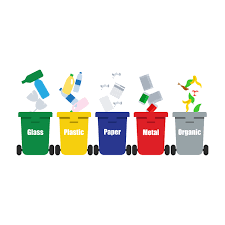 waste disposal vector art icons and