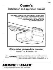 moore o matic x133 manuals manualslib