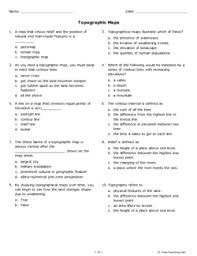 What's the difference between a topographic map and a regular map? 28 Topographic Map Reading Worksheet Free Worksheet Spreadsheet