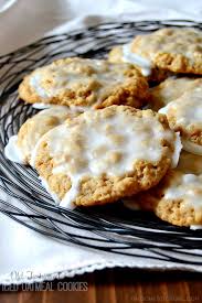 old fashioned iced oatmeal cookies