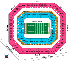 59 Systematic Seating Chart For Sun Life Stadium