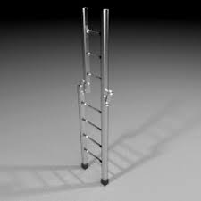 Ladder Wall Straight 3d Model By