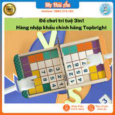 Đồ chơi trí tuệ phát triển trí thông minh cho bé - Bộ đồ chơi 3in1 chính  hãng TopBright - Trò chơi tư duy cho bé - Hướng nghiệp nhập vai