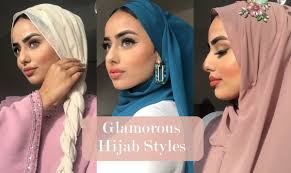 glamorous hijab styles by