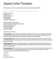 effective appeal letter sles