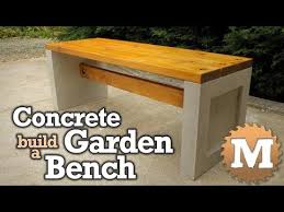 Make A Concrete Garden Bench