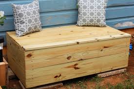 wooden garden storage bench plans
