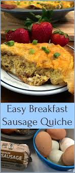 easy breakfast sausage quiche