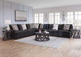 Lavernett Charcoal 4pc Sofa Sectional