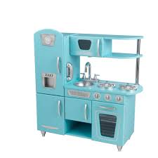 kidkraft blue vintage kitchen play set