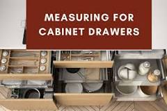 How much smaller should a drawer be than the opening?