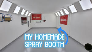 how our homemade spray booth works