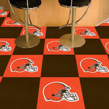 browns team carpet tiles 45 sq ft
