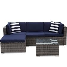 patiowell rattan outdoor sectional with