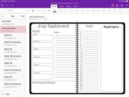 2019 2020 Mega Planner For Microsoft Onenote Black Academic Year Monthly Weekly Planner