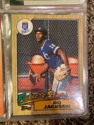 1987 bo jackson topps tiffany future stars rc #170. 1987 Topps Future Stars Bo Jackson Baseballcards