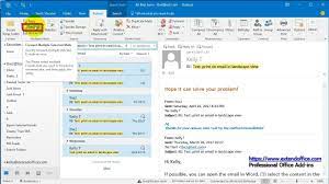 email chains in outlook